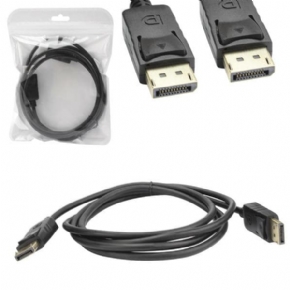 11796 - CABO DISPLAYPORT MACHO PARA MACHO 1.8 METROS PRETO CB0278