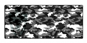 12072 - MOUSEPAD GAMER EG402 CM RETANGULAR CAMUFLADO CINZENTO 70x30CM