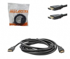 13828 - CABO HDMI PARA HDMI 1.4 PRETO 3 METROS SEM MALHA