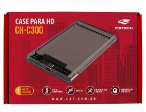 14005 - GAVETA EXTERNA P/ HD (SATA 2,5)(CASE)(PTO)(C3TECH)(CH-C300BK)