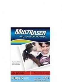 1596 - Papel Fotográfico Multilaser 10x15cm 20 Folhas PEPH20046ML020