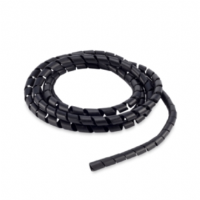 10956 - ORGANIZADOR DE CABOS ESPIRAL 20MM 1M PRETO