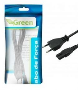 2458 - Cabo de Força Chip Sce 2 Pinos 1,5 Metros Preto 018-0184