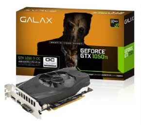 8590 - Placa de Vídeo Geforce Galax GTX 1050 TI OC 4GB DDR5 128 BIT 7008MHZ DVI HDMI DP