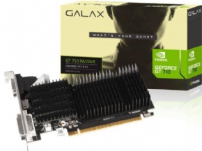 10725 - PLACA DE VIDEO GEFORCE GALAX GT 710 2GB DDR3 64BITS 1000MHZ