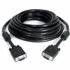 8116 - Cabo  VGA Plus Cable Macho x Macho com Filtro 10 Metros Preto