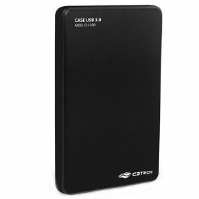 12180 - CASE P/HD EXT 2,5 HD SSD  USB 3.0 CH-300 preto C3T