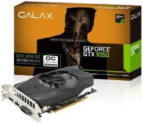 8475 - Placa de Vídeo Galax GTX 1050 OC 2GB DDR5 128Bits 7008Mhz DVI/HDMI/DP