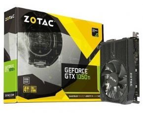 8985 - Placa de Vídeo Zotac NVIDIA GEFORCE GTX 1050 TI 4GB GDDR5 ZT-P10510A-10L