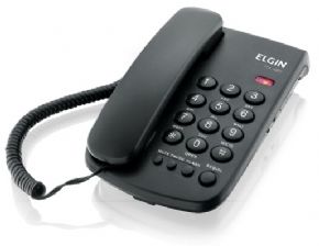 8995 - Telefone Elgin com Chave Preto TCF-2000
