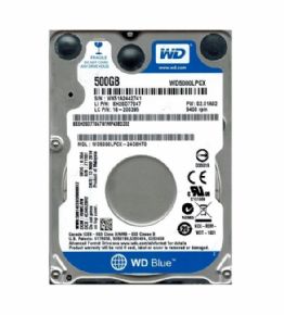 9027 - HD Western Digital Sata 2,5" p/ Notebook 500GB 5400RPM 16MB Cache 6.0Gb/s WD5000LPCX