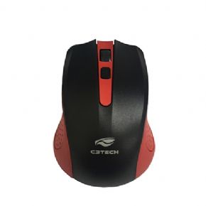 9218 - Mouse sem fio Vermelho 1000 DPI C3TECH M-W20RD