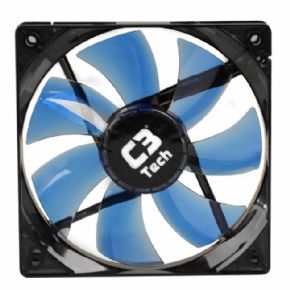 9324 - COOLER FAN STORM SERIES 120X120X25MM 12V LED AZUL C3TECH