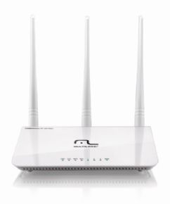 9408 - Roteador Wireless Multilaser 300Mbps 3 Antenas IPV6 RE163V