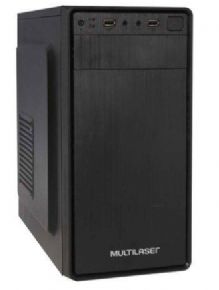 9733 - GABINETE PRETO COM FONTE 200W BULK  GA167