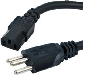 9843 - CABO DE FORCA 3 PINOS 5M PRETO DUALLUX 4119