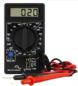 9980 - MULTIMETRO MULTILASER DIGITAL CORRENTE AC/DC TENSAO 200M~1000V AU325