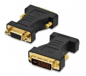 13584 - CONECTOR DVI (24+5) MACHO X VGA FÊMEA