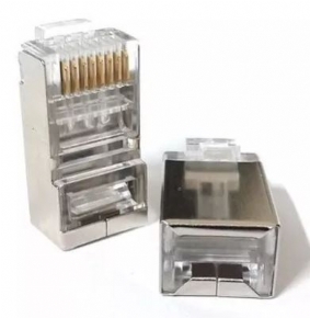 14591 - CONECTOR RJ45 CAT6 BLINDADO SECCON