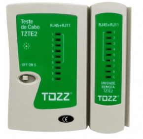 12811 - TESTADOR DE CABO DE REDE UTP RJ-45/RJ-11/RJ-12