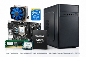 7898 - Computador Desktop Intel Core i3 4130 8GB RAM SSD 240GB