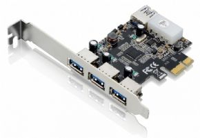 6322 - Placa Multilaser USB 3.0 Pci Express 3 Portas Externas e 1 Porta Interna GA130
