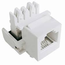 13567 - CONECTOR RJ11 KEYSTONE (FEMEA) BRANCO